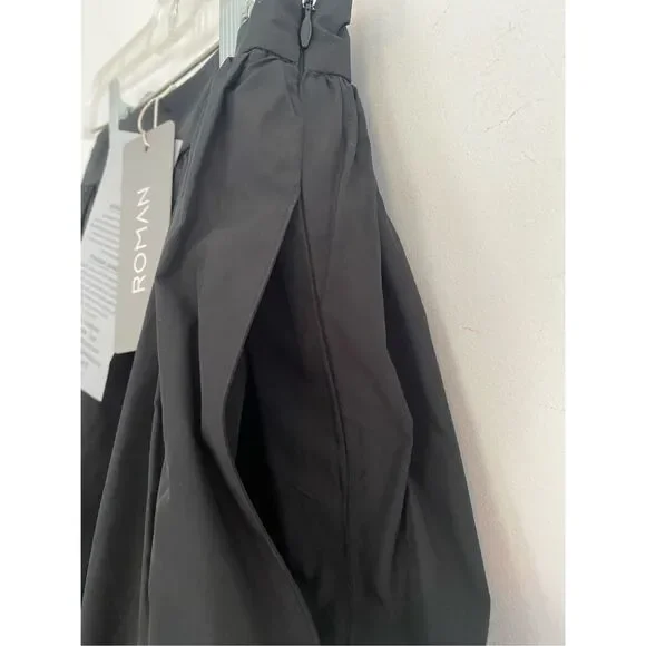 New Roman Black A- Line Skirt Sz 36 - Picture 11 of 11